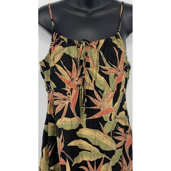 Nani Hawaii Womens Tank Blouse Floral Tropical Hawaiian Medium Aloha Babydoll - Picture 2 of 7